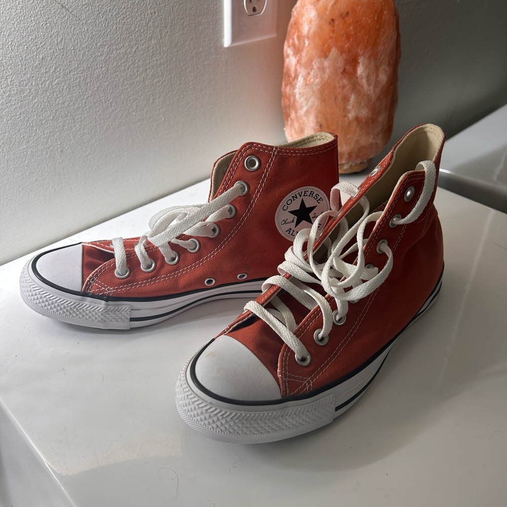 Burnt orange converses